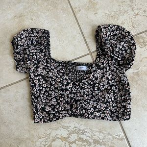 Floral crop top